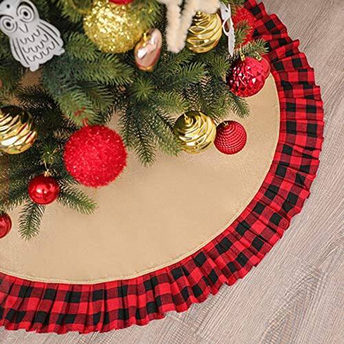 Saia da árvore de Natal burlap, | Ponto Saia da árvore de Natal burlap, | Ponto