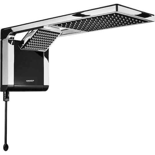 Chuveiro Elétrico 7800W 220V Acqua Duo Ultra Cromado E Preto Menor preço em Chuveiro Elétrico 7800W 220V Acqua Duo Ultra Cromado E Preto