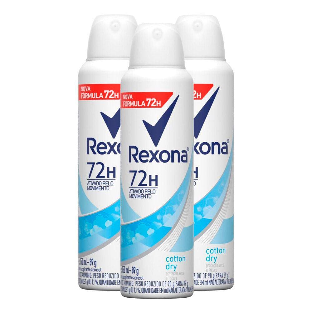 Desodorante Rexona Cotton Dry Aerosol - 150ml