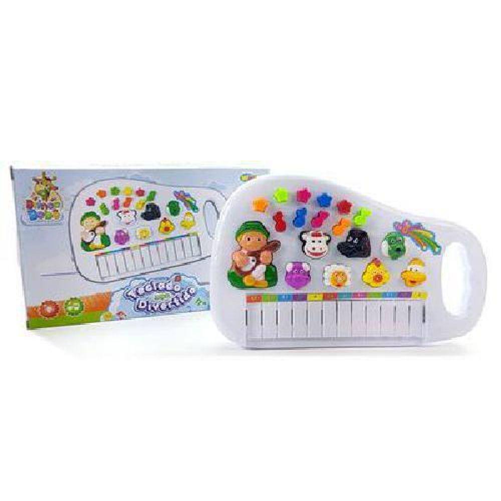 Piano Teclado Animal Brinquedo Infantil Sons Fazenda Sítio A Piçhas