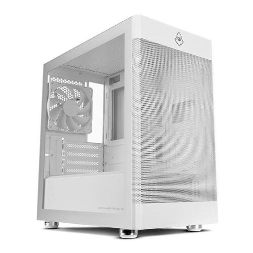 Gabinete Gamer Mancer Goblin, Lateral de Vidro, Com 1 Fan, Branco, MCR-GBN-WH01