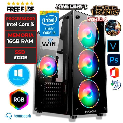 Pc Gamer Barato Completo Intel I5 8gb Hd 1tb Geforce 2gb