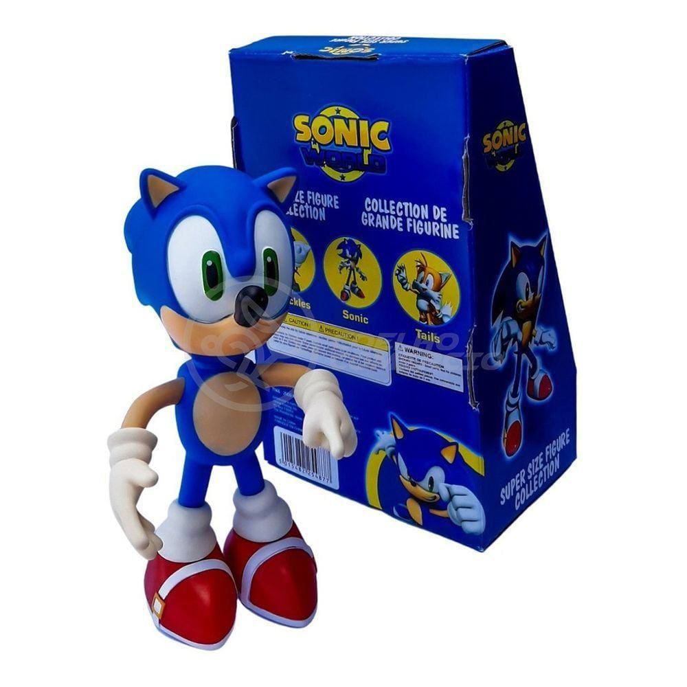 Boneco Action Figure Sonic Grande Super Size - 23Cm - Sonic