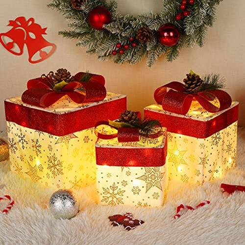 KaKaPops Natal iluminado caixas de presente, | Ponto KaKaPops Natal iluminado caixas de presente, | Ponto