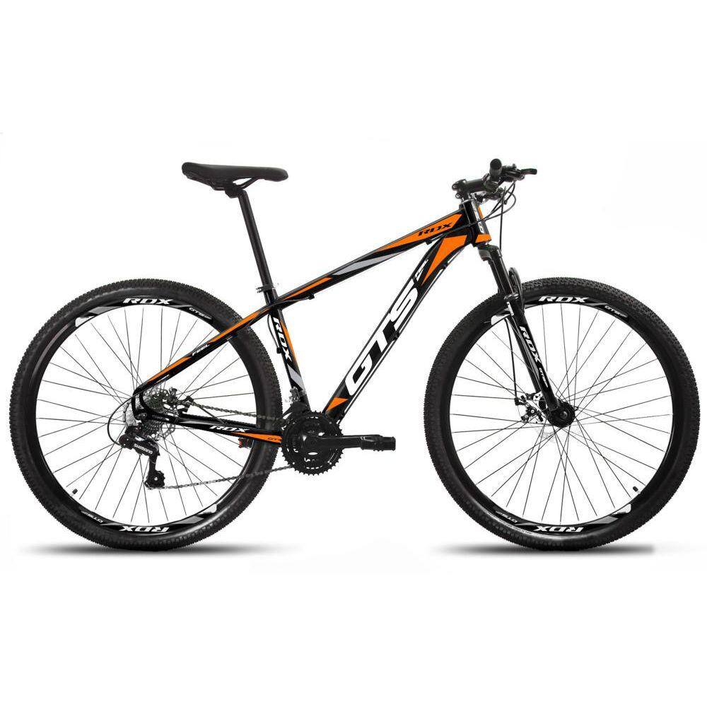 Bicicleta Gts Feel Aro 29 Susp. Dianteira 24 Marchas - Laranja/preto