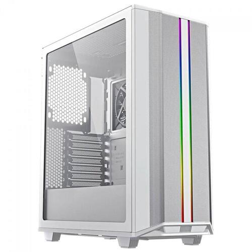 Gabinete Gamer Gamemax Revolt 3606, RGB, Mid Tower, Vidro Temperado, White,  Sem Fonte, Com 3 Fans