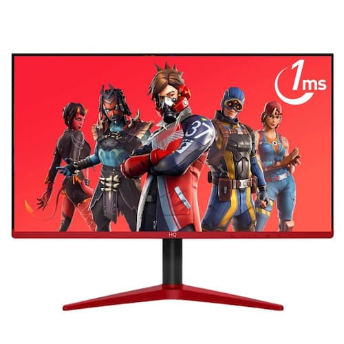 Monitor Gamer 24" Full HD LED 1ms 75Hz HDMI HQ Moba 24GHQ75 Preto e vermelho