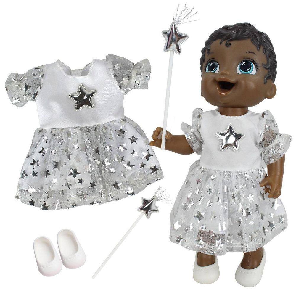 Kit Roupa De Boneca Para Baby Alive - Praia Biquini Sereia em