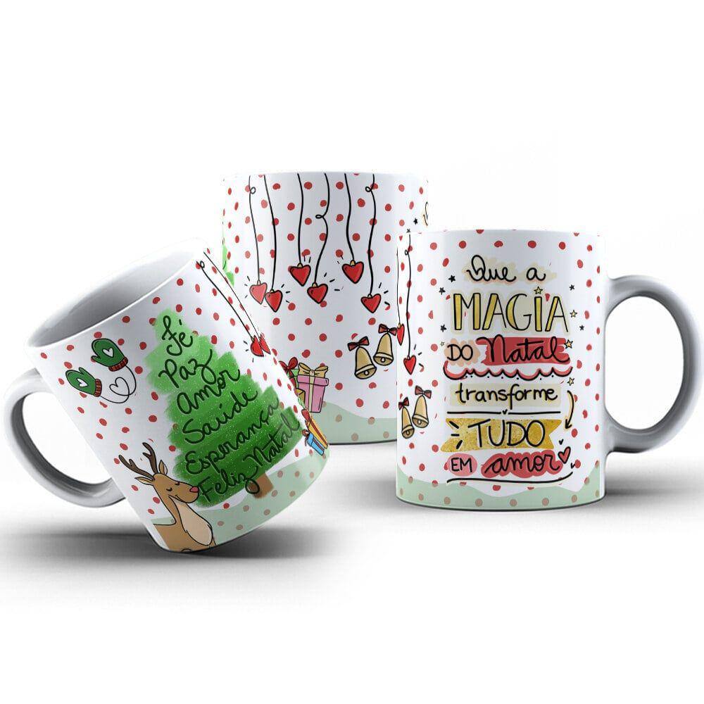 Caneca de Porcelana 325ml Que a Magia | Ponto Caneca de Porcelana 325ml Que a Magia | Ponto