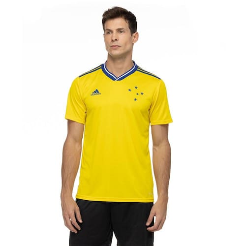 Camisa Cruzeiro Pré-Jogo 21/22 Adidas Masculina - Azul+Branco em Promoção  no Oferta Esperta