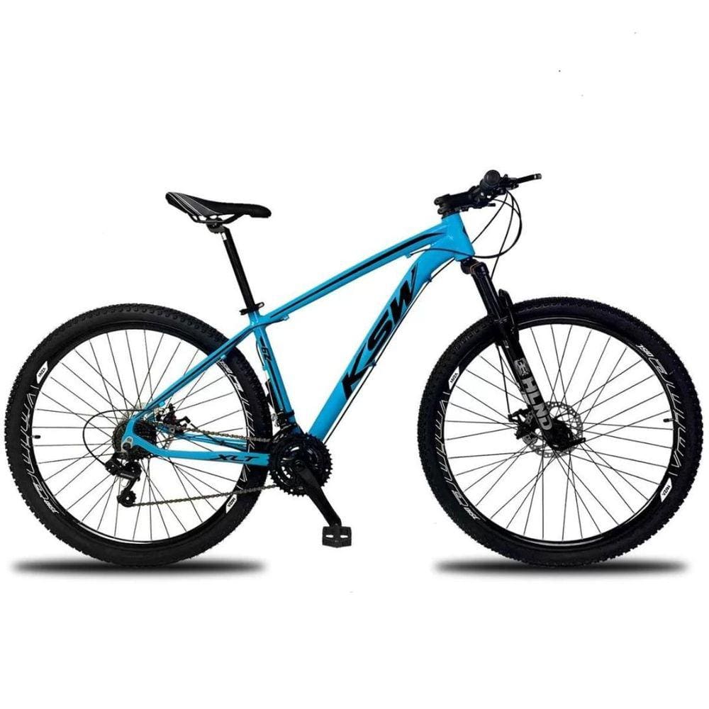 Bicicleta Ksw Xlt 100 Disc M Aro 29 Susp. Dianteira 21 Marchas - Azul