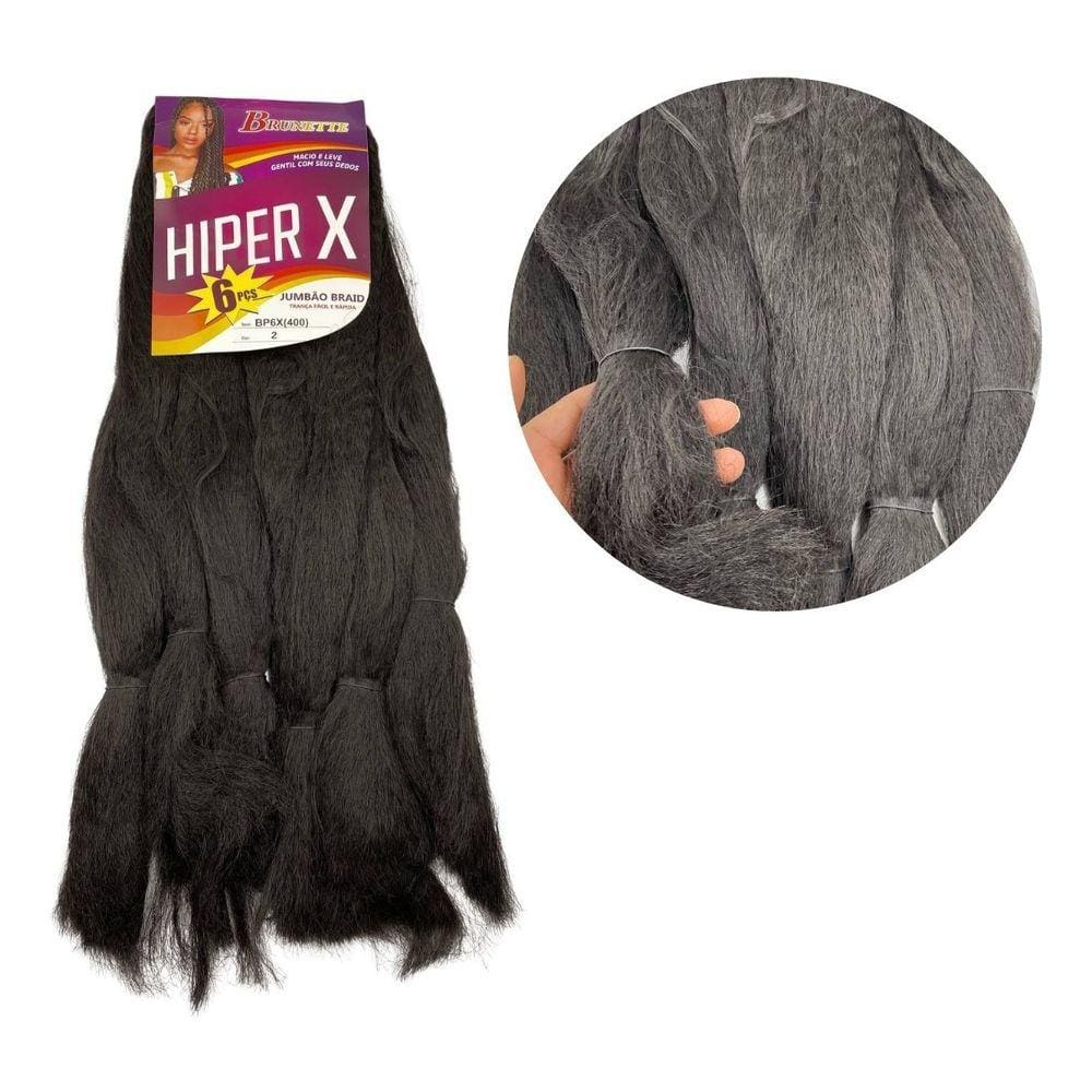 Jumbão Cabelo Jumbo Hiperx 400 Gramas Box Braids Trança Ombré MT2