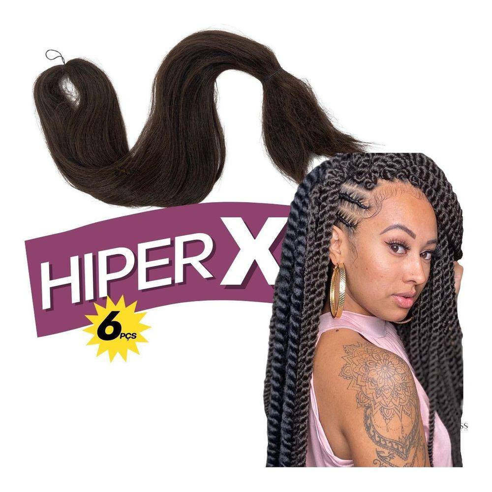 Jumbão Cabelo Jumbo Hiperx 400 Gramas Box Braids Trança Ombré MT2