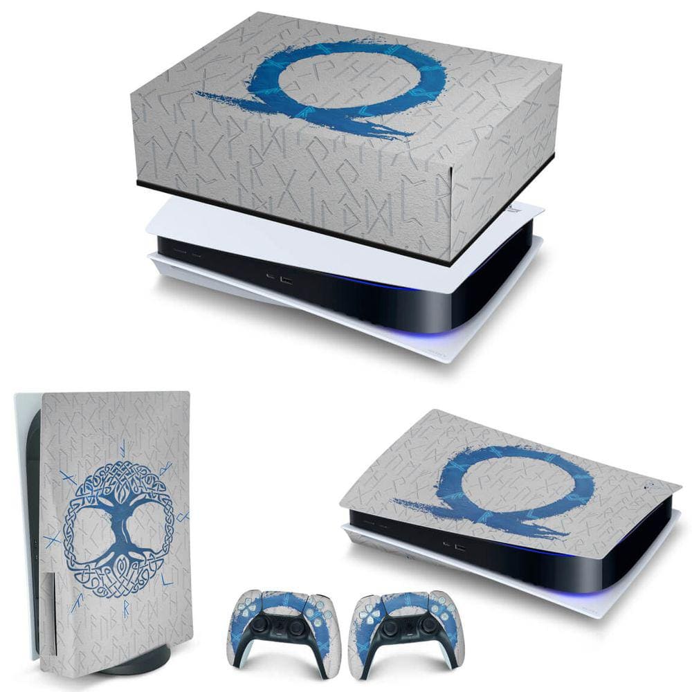 Adesivo Compatível PS5 Controle Playstation 5 Skin - God Of War