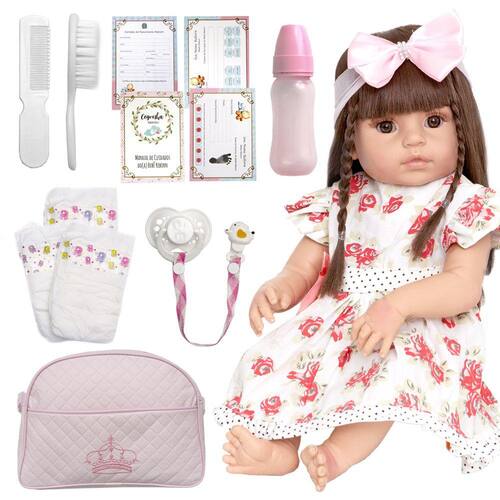 Bebê Reborn Realista Corpo 100% Silicone - Boneca Reborn Original Silicone