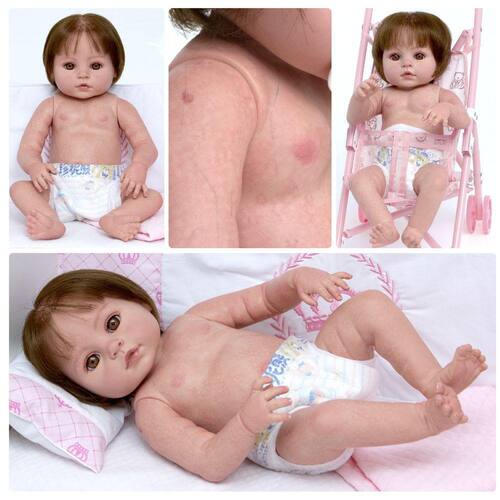 Bebê Reborn Boneca Baby Alive Silicone Realista Fio A Fio