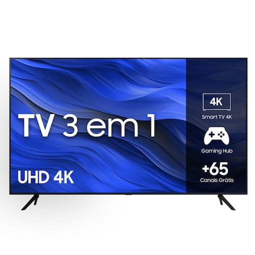 Samsung Smart TV 58" UHD 4K 58CU7700 2023, Processador Crystal 4K, Gaming Hub, Visual Livre de Cabos