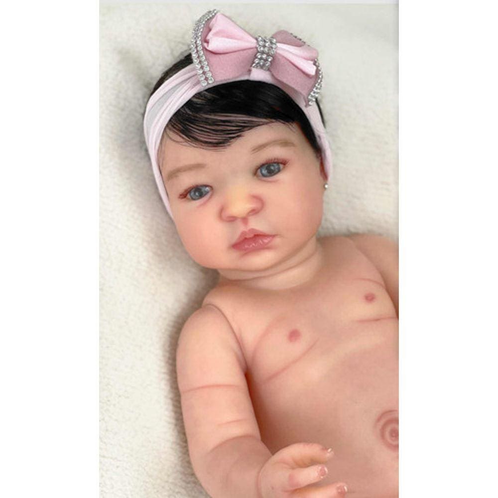 Bebê Reborn Menina Real Silicone, Toma Banho Princesa