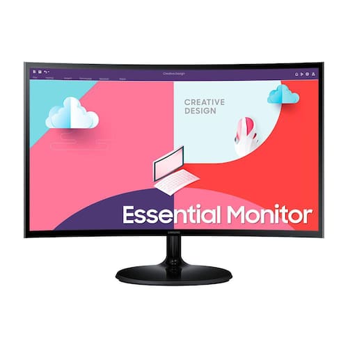 Monitor Curvo Samsung 24" FHD, HDMI, VGA, Freesync, Série S36C Menor preço em Monitor Curvo Samsung 24" FHD, HDMI, VGA, Freesync, Série S36C