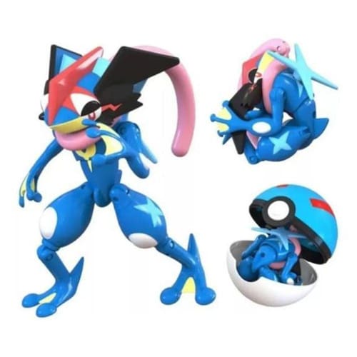 Boneco Brinquedo Articulado Lucario Pokémon Pokébola Na Caixa em