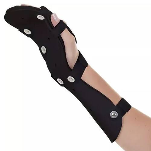 Ortese Tala PVC AVC Derrame Para Punho Mãos Dedos Adulto Preto Artipé Menor preço em Ortese Tala PVC AVC Derrame Para Punho Mãos Dedos Adulto Preto Artipé