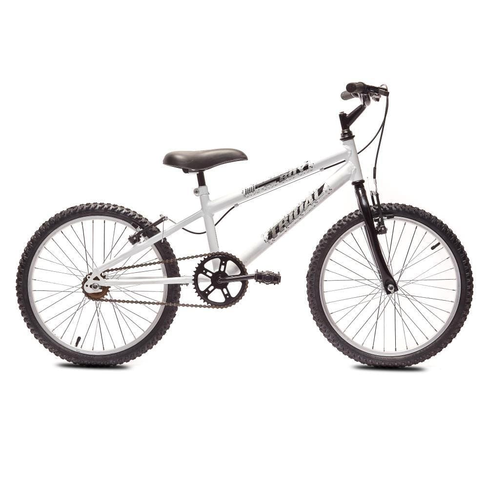 Bicicleta Aro 20 MTB Boy Infantil Tridal Branco