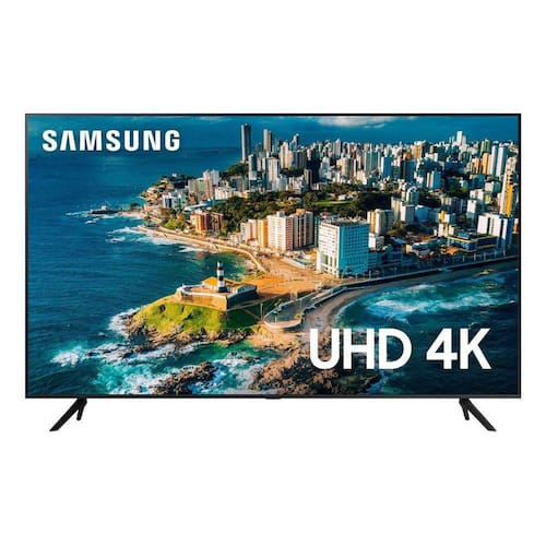 Smart TV Samsung 50" UHD 4K 50CU7700 2023, Processador Crystal 4K, Gaming Hub, Visual Livre de Cabos Alexa built in, Controle Único