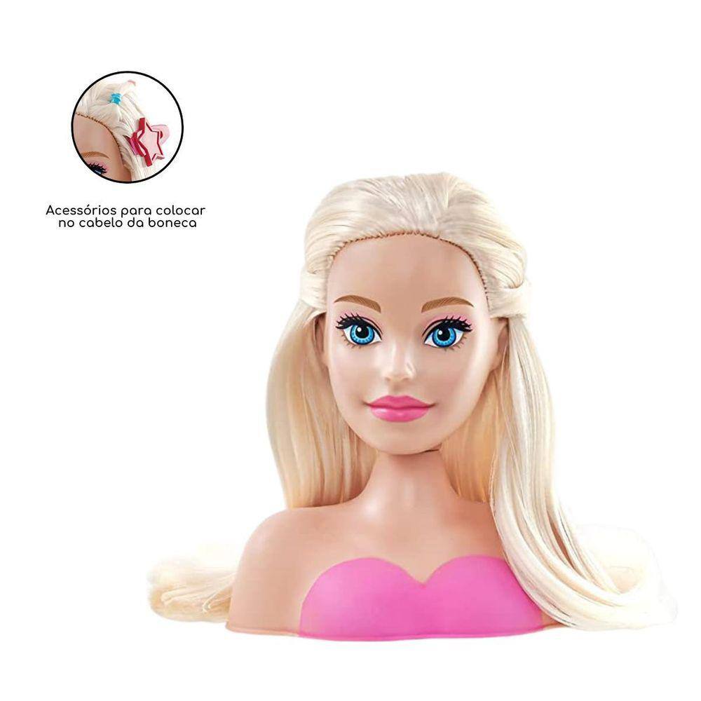 Boneca Barbie Styling Head Extra 12 Frases Pentear E Maquiar