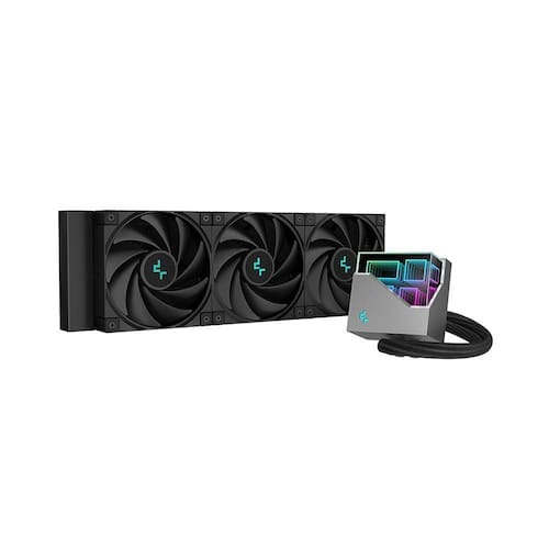 Water Cooler Deepcool Lt720 Bk Preto Argb 360Mm Menor preço em Water Cooler Deepcool Lt720 Bk Preto Argb 360Mm
