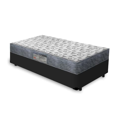 imagem-Cama Box Solteiro + Colchão D33 Ortobom Iso 100 88cm - Preto 