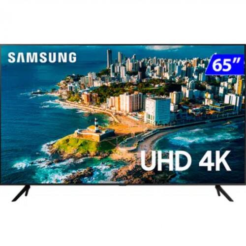Smart TV Samsung 65 4K Wi-Fi Crystal UHD Comando de Voz UN65CU7700GXZD Menor preço em Smart TV Samsung 65 4K Wi-Fi Crystal UHD Comando de Voz UN65CU7700GXZD