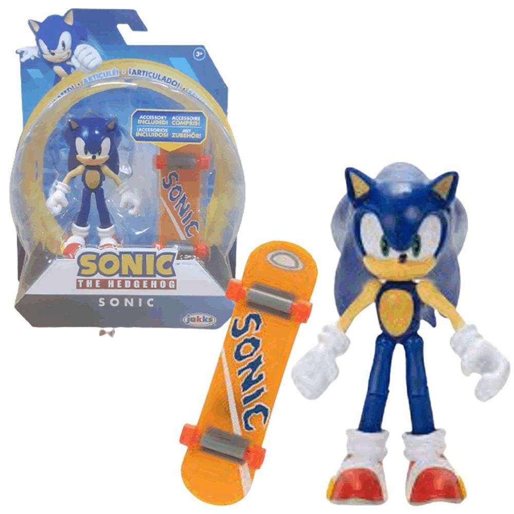 Kit c/ 5 Bonecos Action Figure Sonic The Hedgehog c/ acessórios - Just Toys