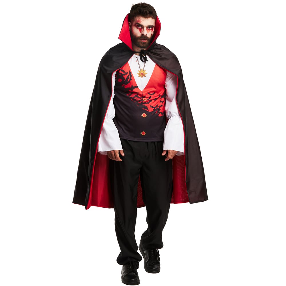 Fantasia Vampiro Drácula Halloween Infantil Traje Luxuoso Para