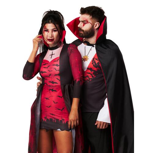 Fantasia Masculina Luxo Vampiro Drácula Festa Halloween