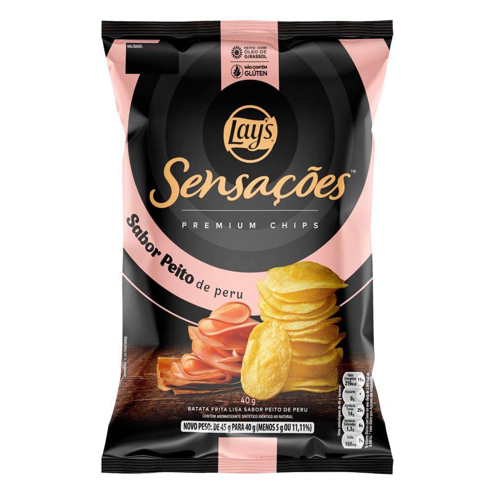 Batata Lay`s Sensações Sabor Peito de Peru | Ponto