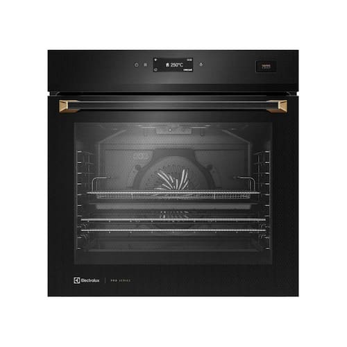 Forno de Embutir Electrolux Elétrico 80L Expert Pro Series com VaporCrisp e Air Fryer Preto (OE9XB)