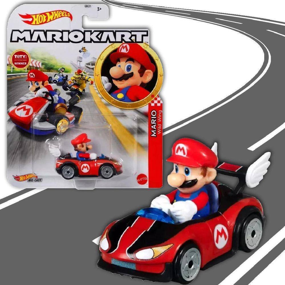 Cat Peach Hot Wheels Mario Kart - Mattel Gbg25-grn13