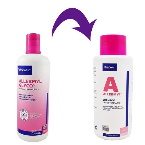 Allermyl Glyco Shampoo 500ml Virbac Cães Ponto
