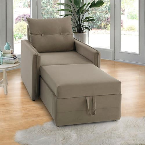 Poltrona Icaria 3 em 1 Poltrona Chaise Cama 85cm Estofama