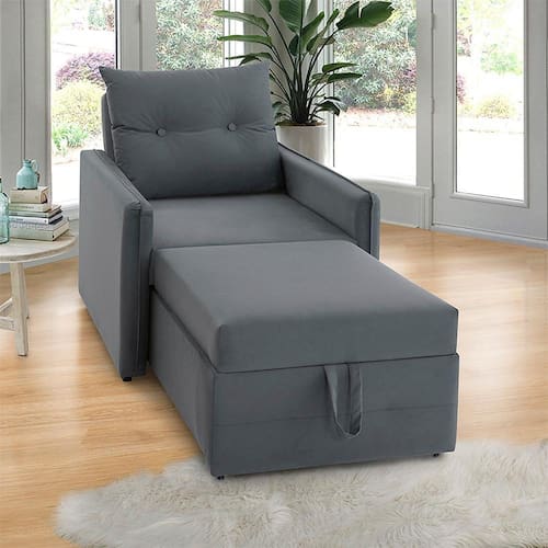 Poltrona Icaria 3 em 1 Poltrona Chaise Cama 85cm Estofama