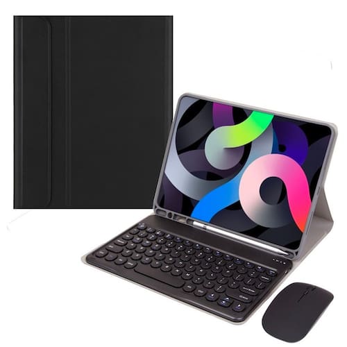 Kit com 3 peças Capa com Teclado e Mouse para Galaxy Tab S7 FE