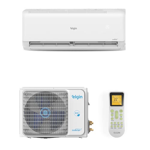 Ar Condicionado Split Hi Wall Eco II Inverter Elgin 9.000 Btus R-32 Quente e Frio 220v