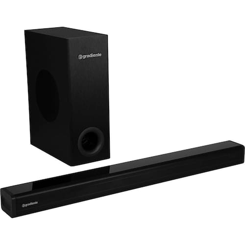 Soundbar Gradiente Home Cinema Emotion 2.1 Canais Preto GSB6M - Bivolt