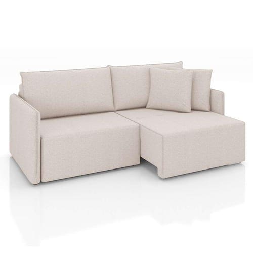 sofá 2 lugares retrátil e reclinável malta linho cru 160 cm - Off White