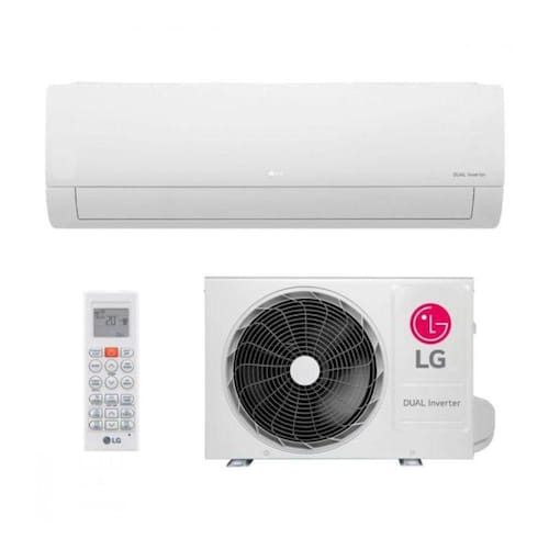 Ar Condicionado Split Inverter LG Hi Wall DUAL Compact +AI 9000 BTUs Frio S3-Q12JAQAL - 220V