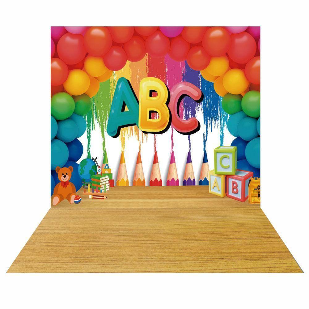 Fundo Fotográfico Cenário Abc Escola Tecido | Ponto