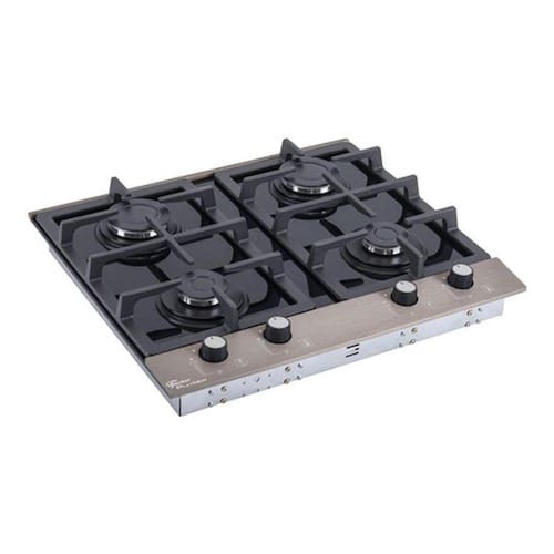 Cooktop À Gás 4 Bocas Metal Fischer Platinium Ponto