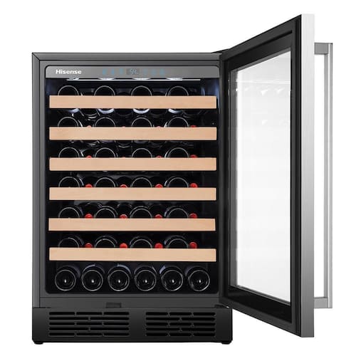 Adega de Vinhos Hisense para 54 Garrafas com até 20°C - HWL-54W1ANQRI - 110V