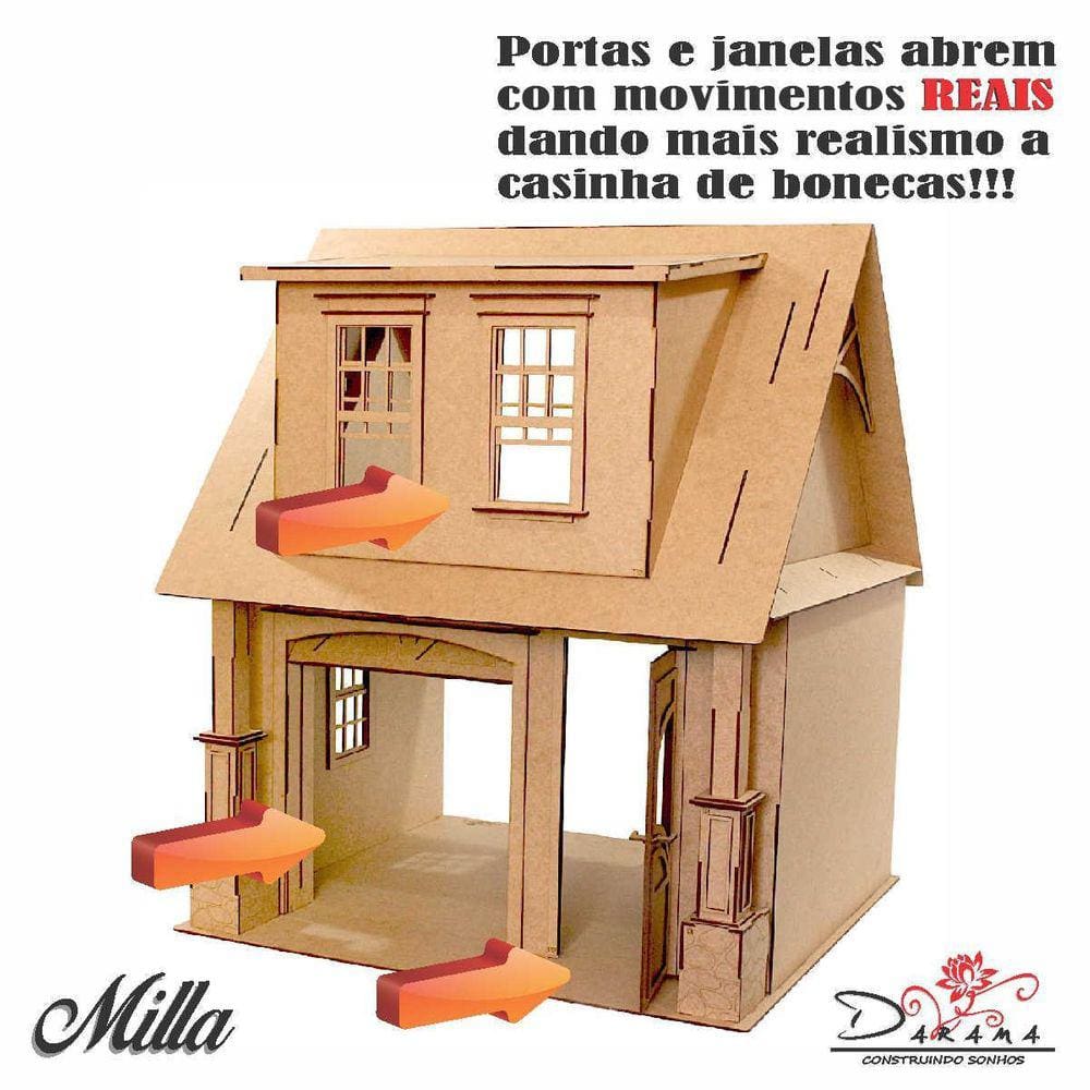 Kit Casa Bonecas Escala Barbie Garagem | Ponto