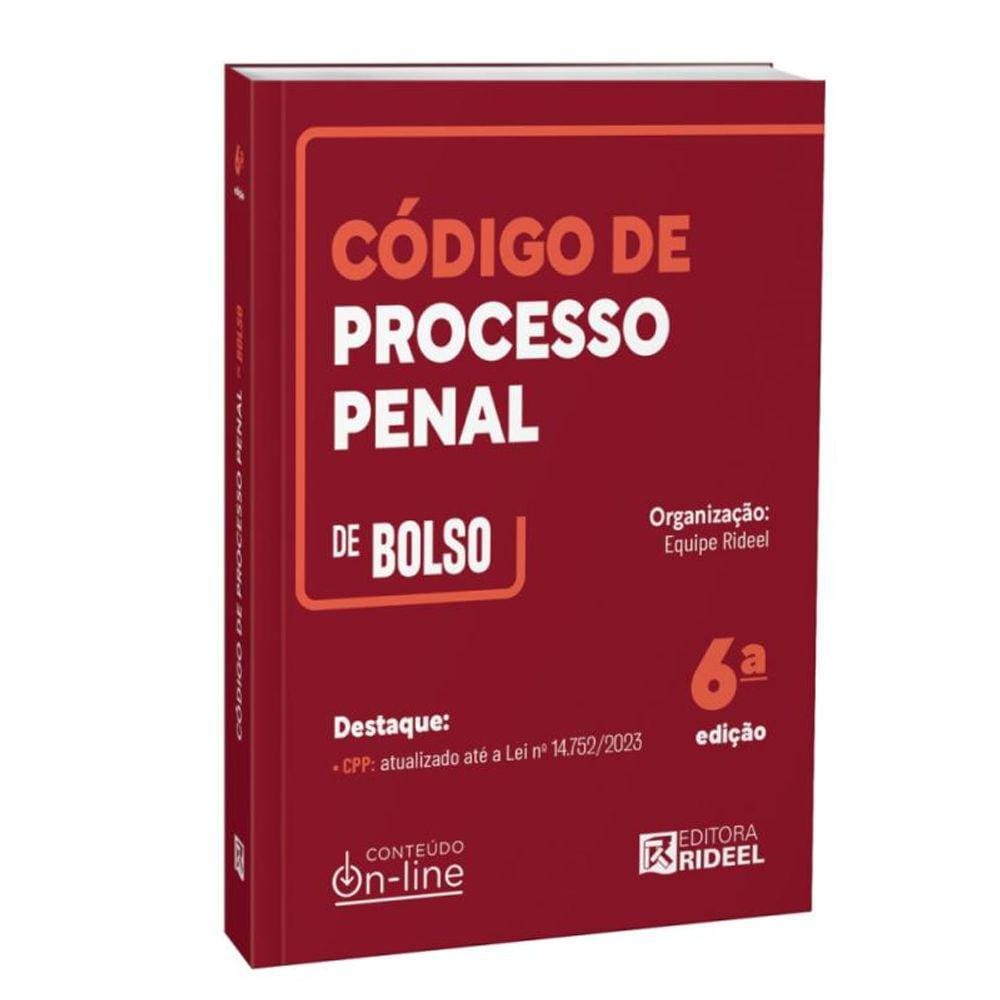 C Digo De Processo Penal Cpp De Bolso Ponto